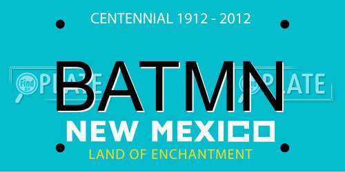 BATMN New Mexico License Plate
