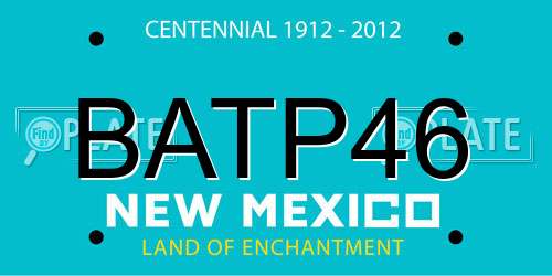 BATP46 New Mexico License Plate