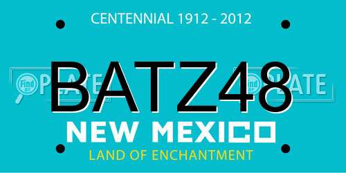 BATZ48 New Mexico License Plate
