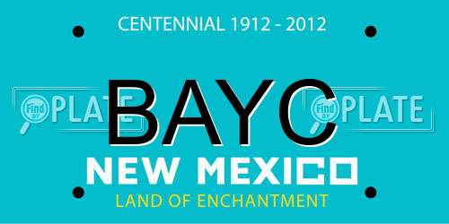 BAYC New Mexico License Plate