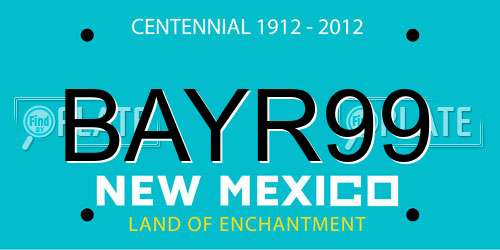 BAYR99 New Mexico License Plate