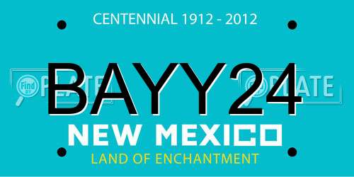 BAYY24 New Mexico License Plate