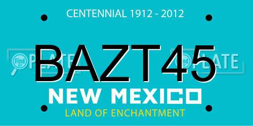 BAZT45 New Mexico License Plate
