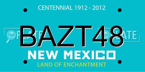 BAZT48 New Mexico License Plate