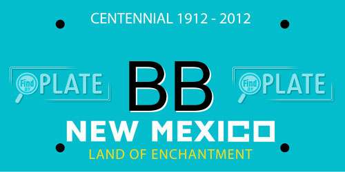 BB New Mexico License Plate