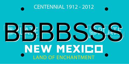 BBBBSSS New Mexico License Plate