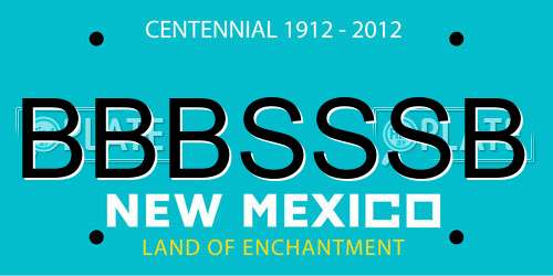 BBBSSSB New Mexico License Plate