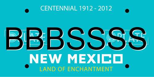 BBBSSSS New Mexico License Plate