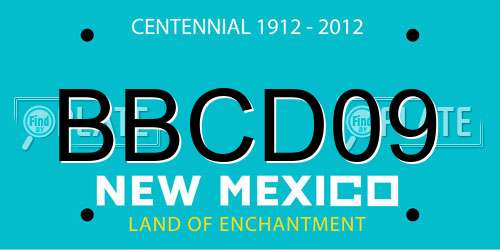 BBCD09 New Mexico License Plate