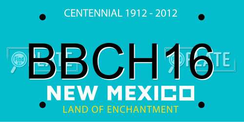 BBCH16 New Mexico License Plate