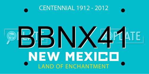 BBNX41 New Mexico License Plate