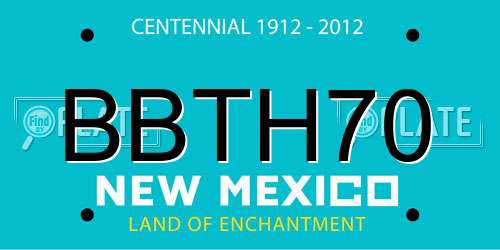 BBTH70 New Mexico License Plate
