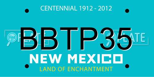 BBTP35 New Mexico License Plate