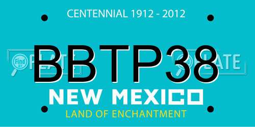 BBTP38 New Mexico License Plate