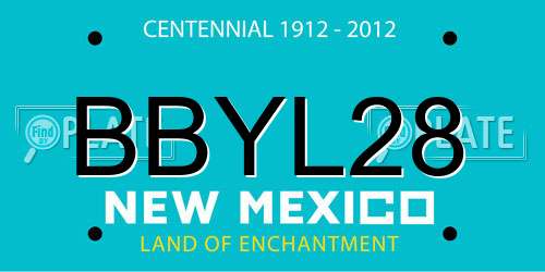 BBYL28 New Mexico License Plate