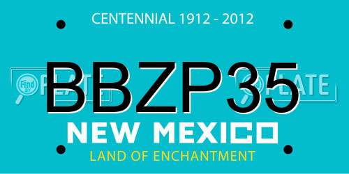 BBZP35 New Mexico License Plate