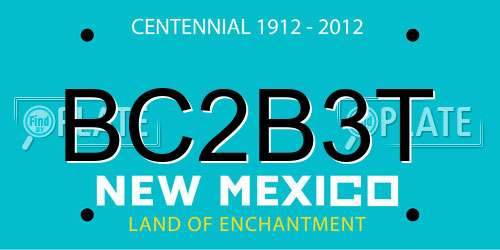 BC2B3T New Mexico License Plate