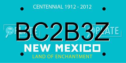 BC2B3Z New Mexico License Plate
