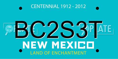 BC2S3T New Mexico License Plate