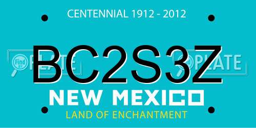 BC2S3Z New Mexico License Plate