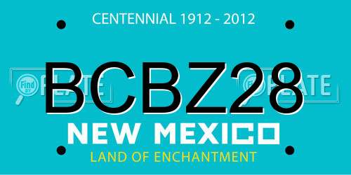 BCBZ28 New Mexico License Plate