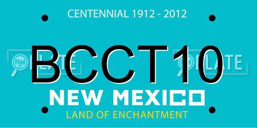 BCCT10 New Mexico License Plate