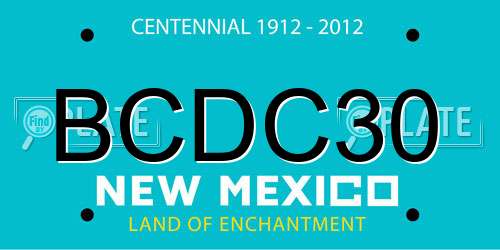 BCDC30 New Mexico License Plate