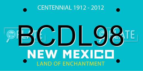 BCDL98 New Mexico License Plate