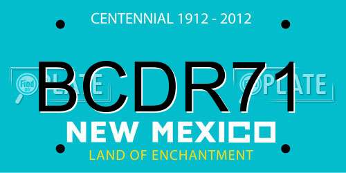 BCDR71 New Mexico License Plate