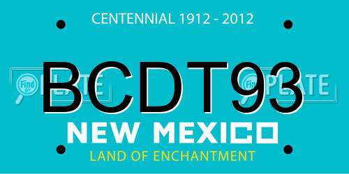 BCDT93 New Mexico License Plate