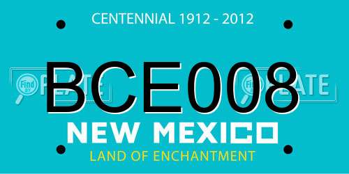 BCE008 New Mexico License Plate