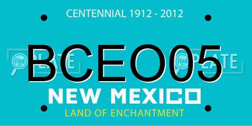 BCEO05 New Mexico License Plate