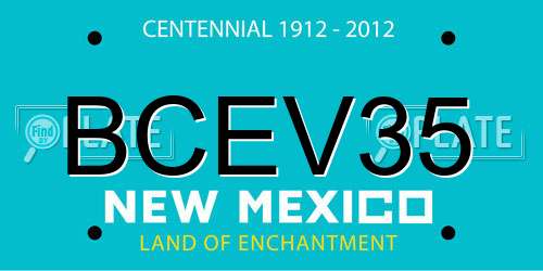 BCEV35 New Mexico License Plate