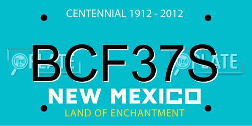 BCF37S New Mexico License Plate
