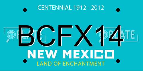 BCFX14 New Mexico License Plate