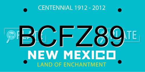 BCFZ89 New Mexico License Plate