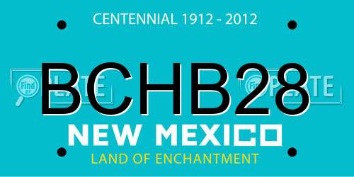 BCHB28 New Mexico License Plate
