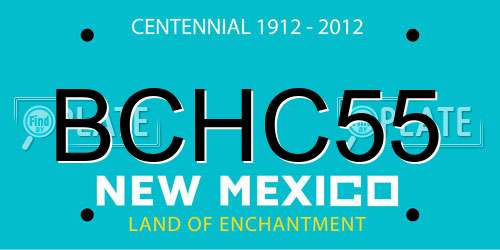 BCHC55 New Mexico License Plate