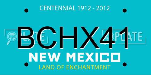 BCHX41 New Mexico License Plate
