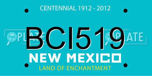 BCI519 New Mexico License Plate