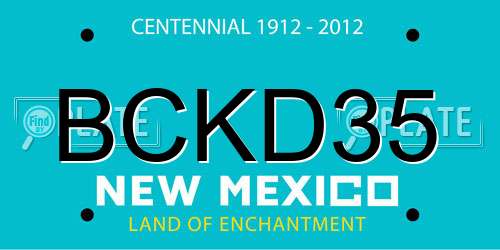 BCKD35 New Mexico License Plate