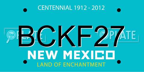 BCKF27 New Mexico License Plate