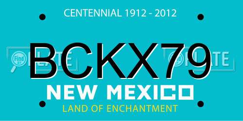 BCKX79 New Mexico License Plate