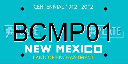 BCMP01 New Mexico License Plate