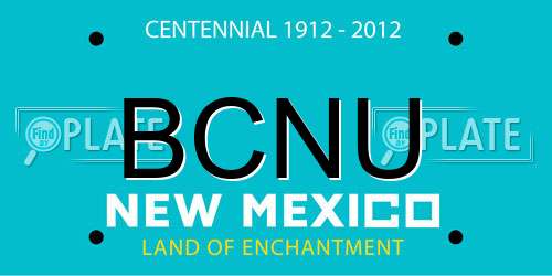 BCNU New Mexico License Plate
