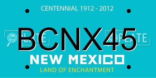 BCNX45 New Mexico License Plate