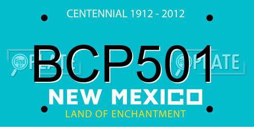 BCP501 New Mexico License Plate