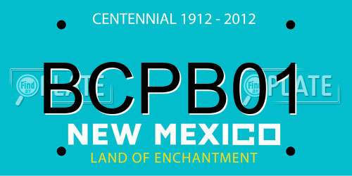 BCPB01 New Mexico License Plate