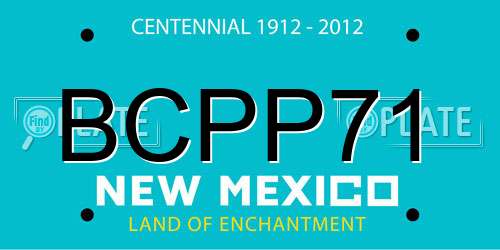 BCPP71 New Mexico License Plate