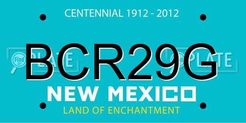 BCR29G New Mexico License Plate